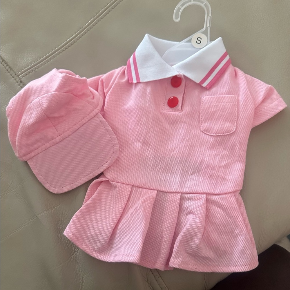 🐩Paris Hilton Pink Polo Dress with Matching Cap